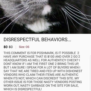 DISRESPECTFUL BEHAVIORS